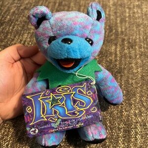 Grateful Dead 7" Bean Bear Plush - Iris By Liquid Blue